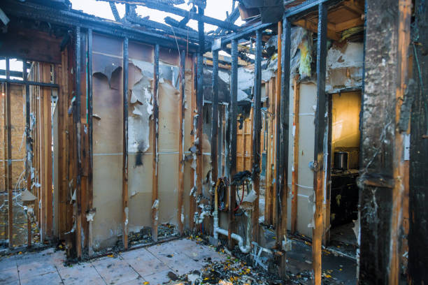 Professional Fire Damage Repair technician working in Pulaski, NY